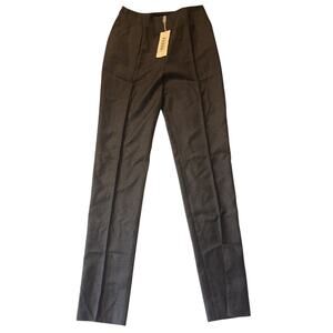VTG Gianfranco Ferre Women Wool Pants Slim Leg Pants Gray *NWT Italy Size 40